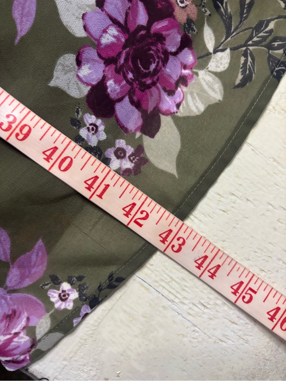 Torrid Dress Floral Olive Green Tiered Halter A Line Sleeveless Keyhole Size 1X - Picture 5 of 8
